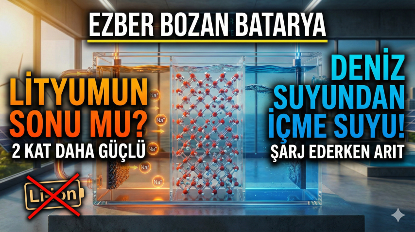Batarya Teknolojisinde Çılgın Keşif: Şarj Olurken Deniz Suyunu İçme Suyuna Dönüştürmek!