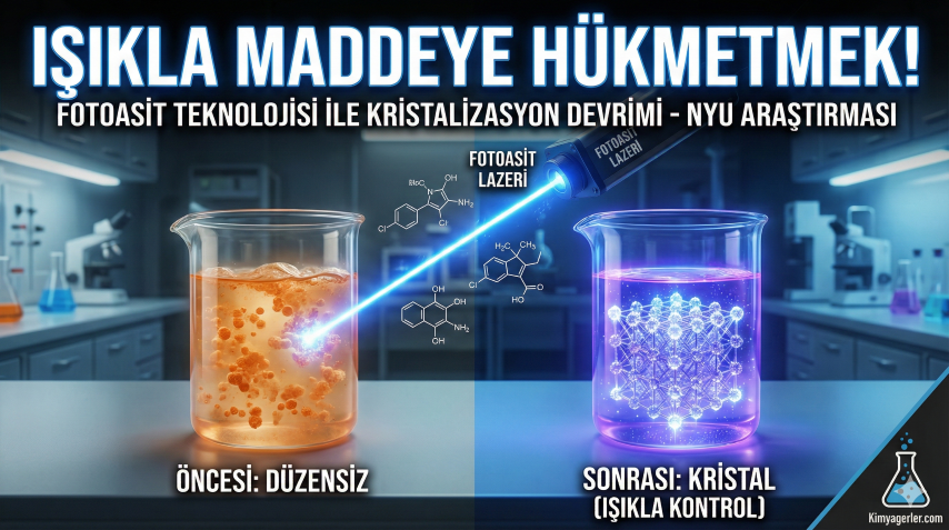 Kristal Üretiminde Uzaktan Kumanda Dönemi: Işıkla Değişen pH ve Akıllı Malzemeler